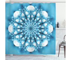 Abstract Exotic Flower Shower Curtain