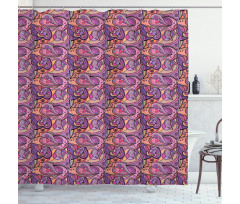 Modern Marbling Art Design Shower Curtain
