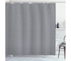 Interlink Tileable Motif Shower Curtain