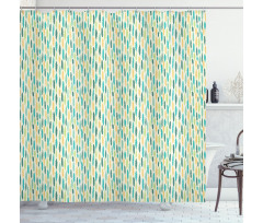 Crayon Effect Stripes Shower Curtain