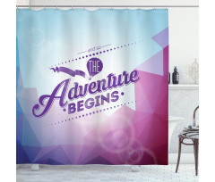 Polygonal Mountains Triangle Shower Curtain