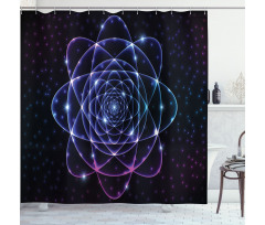 Universe Theme Stars Shower Curtain