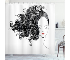 Minimalist Style Design Shower Curtain
