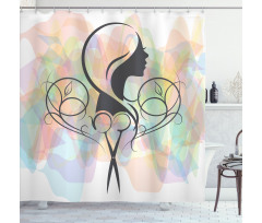 Hair Dresser Concept Shower Curtain