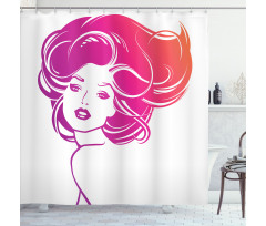 Tropical Vibrant Color Shower Curtain