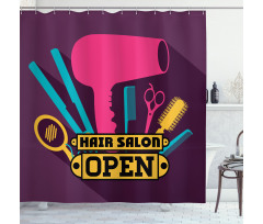 Hair Styling Equipment Shower Curtain