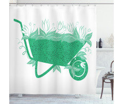 Botanical Theme Environment Shower Curtain