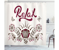 Mehndi Ornamental Design Shower Curtain