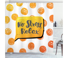 No Stress Relax in Bubble Shower Curtain