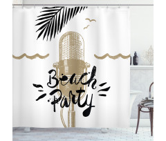 Musical Beach Party Shower Curtain
