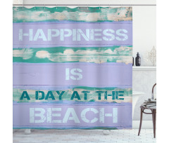 Happiness is Beach Day Shower Curtain