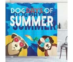 Dogs Days of Summer Shower Curtain