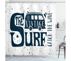 Vintage Surf Mini Van Shower Curtain