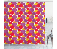 Colorful Drawing of Fruit Shower Curtain