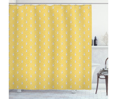 Minimalist Poodles Geometric Shower Curtain