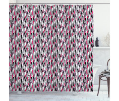 Colorful Trapezoid Stripes Shower Curtain