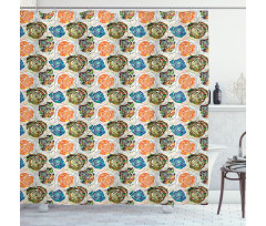 Paisley Inspired Mandala Shower Curtain