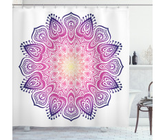 Mediation Inspired Element Shower Curtain