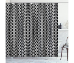 Aztec Motif Shower Curtain