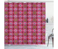 Persian Motley Flowers Shower Curtain