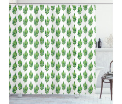 Watercolor Tropical Nature Shower Curtain