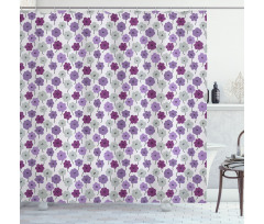 Blossoming Flowers Shower Curtain