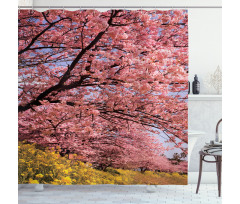 Spring Sakura Japanese Shower Curtain