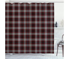 Traditional Scottish Geometry Shower Curtain