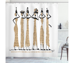 Oriental Woman Design Shower Curtain