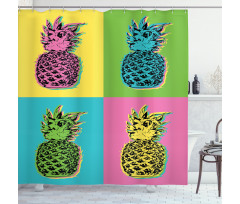 Colorful Summer Pop Art Shower Curtain