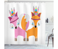 Feathers Forest Shower Curtain