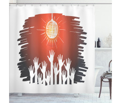 Party Night Club Fun Concept Shower Curtain