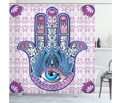 Oriental Mehndi Hand Shower Curtain