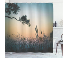 Thailand Phurue Sunset Shower Curtain