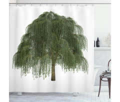 Joyous Botanical Leaves Shower Curtain