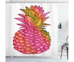 Tropical Organic Fruit Shower Curtain