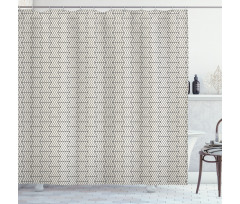 Angled Optical Illusion Shower Curtain