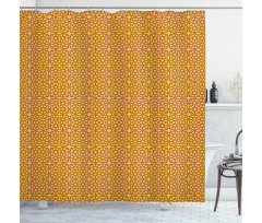 Entwined Moroccan Star Grid Shower Curtain