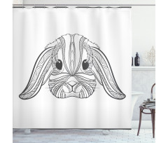 Boho Art Hare Shower Curtain