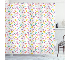 Colorful Cheerful Animals Shower Curtain