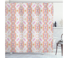 Arrow Motifs Rainbow Colors Shower Curtain