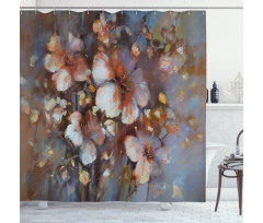 Oil Painting Cherry Shower Curtain