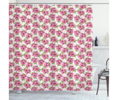 Oriental Flower Shower Curtain