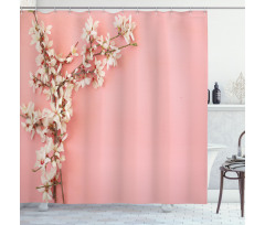 Tree on Pastel Pink Shower Curtain