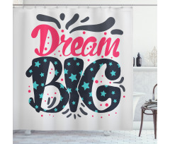 Message of Inspiration Stars Shower Curtain