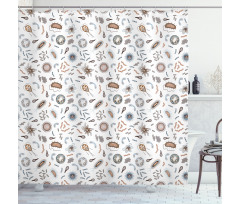 Bacteria Virus and Germs Shower Curtain