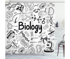 Hand-writing School Lab Shower Curtain