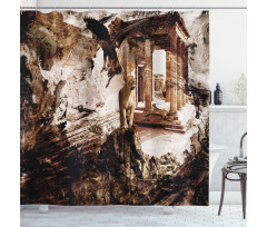 Lion and Hawk Shower Curtain