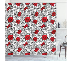 Roses Love Blossom Shower Curtain