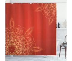 Radiant Romantic Design Shower Curtain
